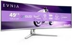Philips 49M2C8900LA 48.9 zoll Curved, DQHD USB Hub Monitor, 144Hz, QD-OLED Panel,