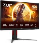 AOC 24G4HA 23.8 Zoll FHD Gaming Monitor, 200Hz, 157 Fast IPS Panel, 0.5ms MPRT,