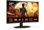 AOC C27G42E 27 Zoll Curved, FHD Gaming Monitor, 180Hz, Fast VA Panel, 0.5ms MPRT,