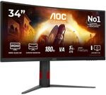 AOC Gaming CU34G4-34 Zoll Quad HD Monitor, 180 Hz, 1 ms, FreeSync Prem., HDR10