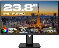 JAPANNEXT Monitor 23,8" IPS Full HD (1920x1080) | HDR | USB-C-Ladefunktion (65W)