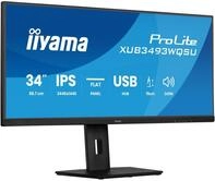 iiyama Prolite XUB3493WQSU-B6 86,7cm 34 Zoll IPS LED-Monitor UWQHD HDMI DP...