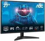 AOC 27B36X 27 Zoll FHD Gaming Monitor, 144Hz, IPS Panel, 4ms GtG, HDR10,...