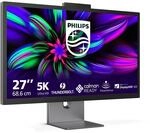 Philips 27E3U7903-27 Zoll 5K Ultra HD+ Monitor, Webcam, h&ouml;henverstellbar,