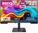 BenQ PV3200U 32" 4K Monitor f&uuml;r Videobearbeitung, 95% DCI-P3, 100% Rec.709/sRGB,