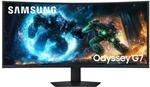 Samsung 40 Zoll Odyssey G75F 5K WUHD Curved Gaming Monitor, 5120 x 2160, 180 Hz, 1 ms