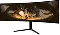 Arozzi Nova Curved 49 Zoll Gaming Monitor 165Hz QHD Schwarz | Ultrawide QHD 1440p,