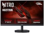 Acer Nitro KG272U G Gaming Monitor 27 Zoll (69 cm Bildschirm) WQHD, IPS, 120Hz,