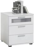 FMD furniture Nachttisch, Spanplatte, Wei&szlig;, ca. 45x53,5x38 cm