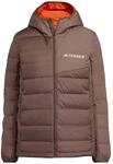 adidas Women's Terrex Multi Light Down CLIMAWARM Hooded Jacket, Earth...