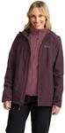 Jack Wolfskin Damen Moonrise 3in1 Jkt W, Amaranth, M EU