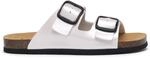 Scholl Jackie, Sandali Donna, 2 cinturini, Argento, 37 EU