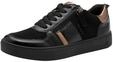Tamaris Comfort Damen Sneaker flach mit Rei&szlig;verschluss Freizeit, Schwarz (Black