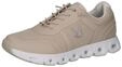 CAPRICE Damen Sneaker flach mit Schn&uuml;rsenkeln Vegan, Beige (Sand Comb), 36 EU