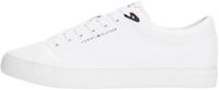 Tommy Hilfiger Herren Vulcanized Sneaker Core Low aus Leder, Wei&szlig; (White), 42