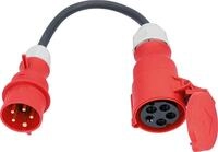 as - Schwabe Adapterleitung - CEE Stecker 400V/16A/5-polig zu CEE Kupplung