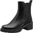 MARCO TOZZI Damen Chelsea Boots mit Blockabsatz Glitzerdetails, Schwarz...