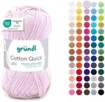 Gr&uuml;ndl Wolle Cotton Quick uni - d&uuml;nne Wolle zum H&auml;keln - Strickgarn - H&auml;kelgarn -
