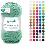Gr&uuml;ndl Wolle Cotton Quick uni - d&uuml;nne Wolle zum H&auml;keln - Strickgarn - H&auml;kelgarn -