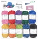 Gr&uuml;ndl Wolle Funny Mini Shades - weiche Chenille Wolle zum H&auml;keln von kleinen