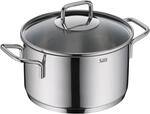 Silit Extra Cook, Kochtopf 20 cm mit Glasdeckel, Innenskalierung, breiter