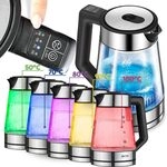 MPM MCZ-116 Wasserkocher 1,7L mit LED-Beleuchtung 2200W, Temperaturregelung