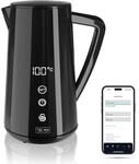 Swan Alexa Elektrisch Wasserkocher WIFI Smart Kettle 1,5L, Kabellos, LED-Touchscreen,