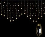 SALCAR 2M 104er LED Schneeflocke Lichtervorhang Innen, 16er Schneeflocken