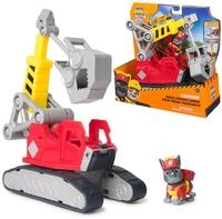 Rubble & Crew - Chargers 2-in-1 Mega Kran, Premium Baufahrzeug mit Abnehmbarer