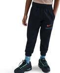 NIKE Kinder Club FLC Jggr Brnd Nrg Hose, Black/Black/Safety Orange, 146/152