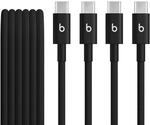 Beats USB-C auf USB-C Gewebte Kabel, 2er-Pack, Schnelles Laden, Langlebiges und