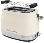 Russell Hobbs Toaster Hanley, Creme-Wei&szlig;, 2-Scheiben, Lift & Look