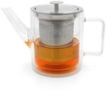 Bredemeijer kleine gl&auml;serne Retro Teekanne 1.0 L doppelwandig - isolierende