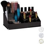 Relaxdays Kosmetik-Organizer Acryl, Kleiner Make Up Organizer mit 16 F&auml;chern f&uuml;r