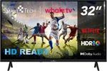 Smart Tech 32HH01K, 32 Zoll (80 cm), HD-LED-Fernseher, Netflix, YouTube, Prime...