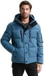 Tom Tailor Herren 1046971 Pufferjacke Mit Abnehmbarer Kapuze, 38224 - Real Teal Blue,