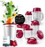 GOURMETmaxx Mr. Magic Power Pro Mixer 400 Watt | Smoothie Maker mit to go Deckel 