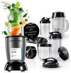 GOURMETmaxx Mr. Magic Power Pro Mixer 400 Watt | Smoothie Maker mit to go Deckel 
