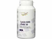 vitaworld Lysin 600 mg plus Zink 10 mg, 502 mg reines L-Lysin und 10 mg Zink pro