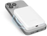 SBS Powerbank Akku-Pack 5000 mAh, kompatibel mit MagSafe, kabelloses Laden,