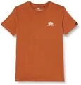 Alpha Industries Basic T Small Logo T-Shirt f&uuml;r Herren Hazel Brown