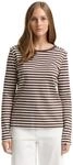 Tom Tailor Denim Damen Longsleeve mit Streifenmuster