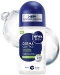 NIVEA MEN Derma Control Sensitive Herren Antitranspirant 72h Kugelschutz mit Vitamin