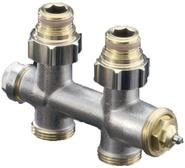 Oventrop Multiblock T/Mittenanschluss- Armatur Durchgagsform IG 1/2 Zoll 50 mm