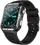 Trevi T-FIT 500 S Smartwatch mit 2,06 Zoll AMOLED-Display, Always On Full Touch,