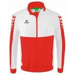 Erima Herren Six Wings Pr&auml;sentationsjacke (1012211), rot/wei&szlig;, XL