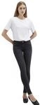 Mavi Damen Adriana Jeans, Smoke Brushed Street, Mid-Rise, Super Skinny, 24W 28L