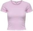 ONLY Damen ONLEMMA S/S Short TOP NOOS JRS T-Shirt, Pink Lady,XS