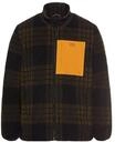 camel active Herren Fleecejacke mit verstellbarem Kordelzug und Kontrasttasche