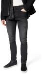 G-Star Herren 3301 Slim Jeans Jeans, Mehrfarben (Worn in Ripped Grey Sacramento